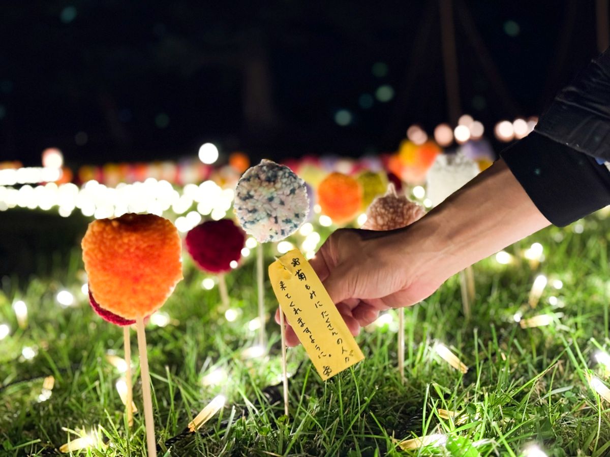 ぽんぽんマム願いの短冊